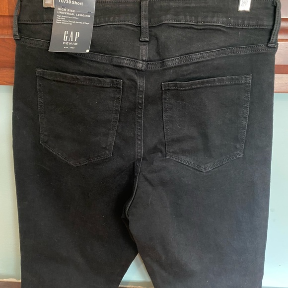 GAP high-rise Super Skinny Black denim. Women size 10/30 short. NWT - Picture 5 of 12